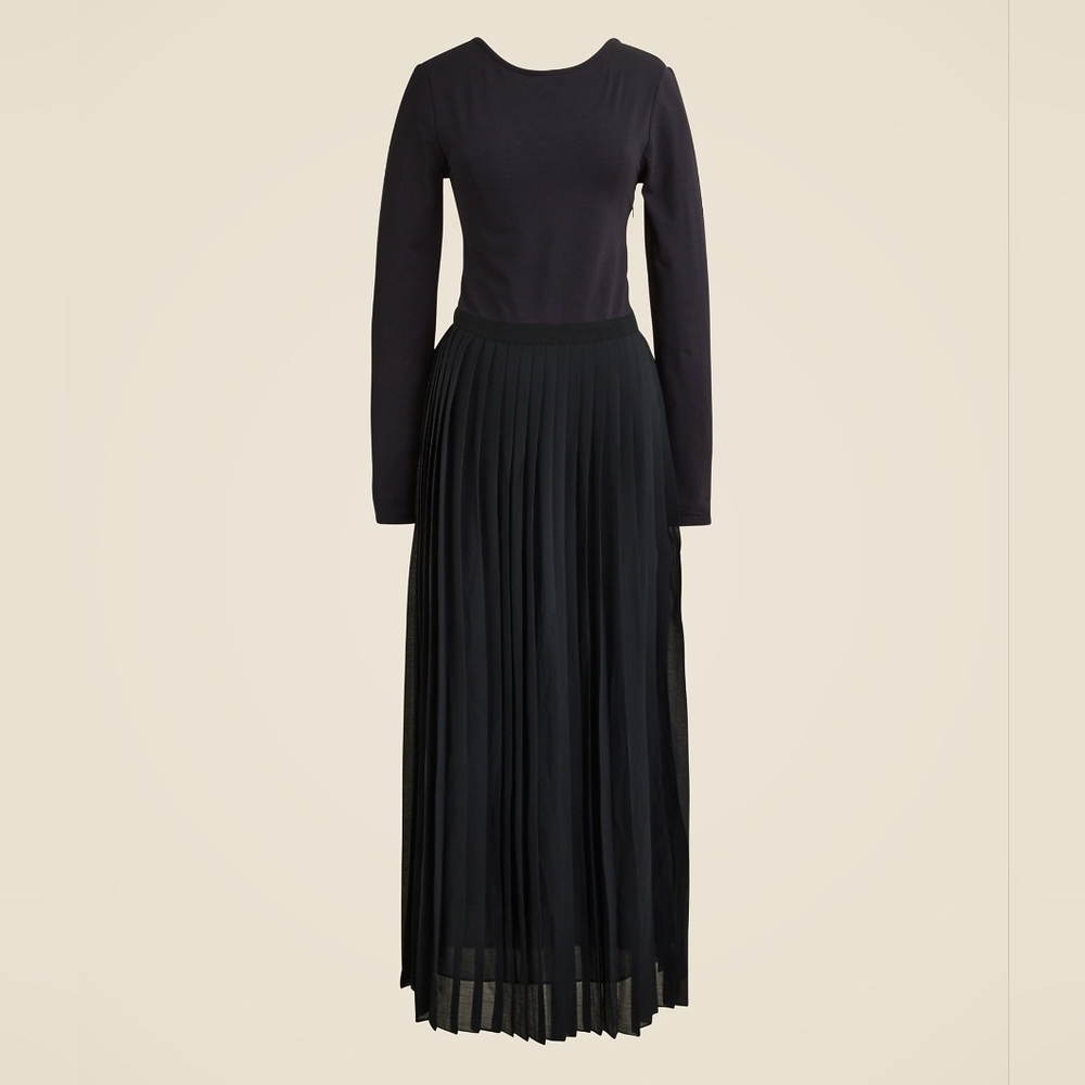 J. Crew Black Midi Dress